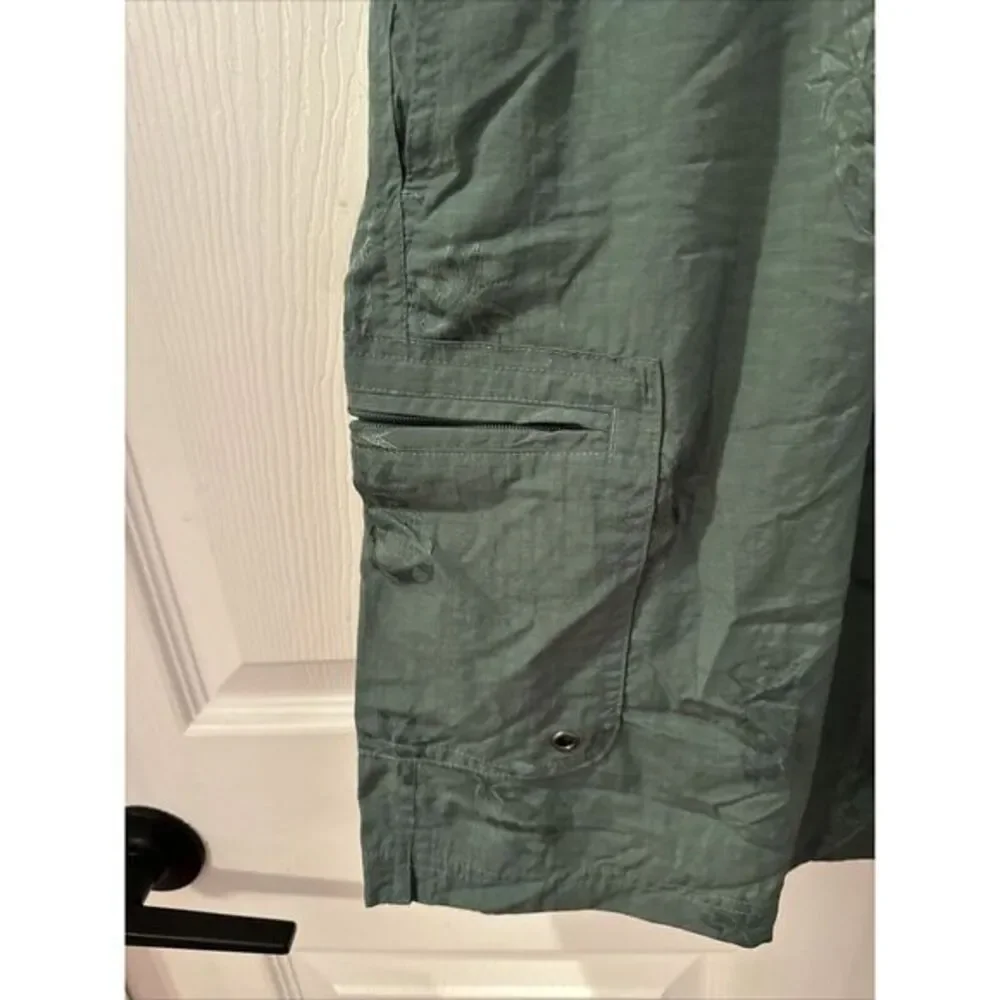 Caribbean Swimwear Trunks Men's 2X Drawstring Elastic Nylon Pineapples Green xxl